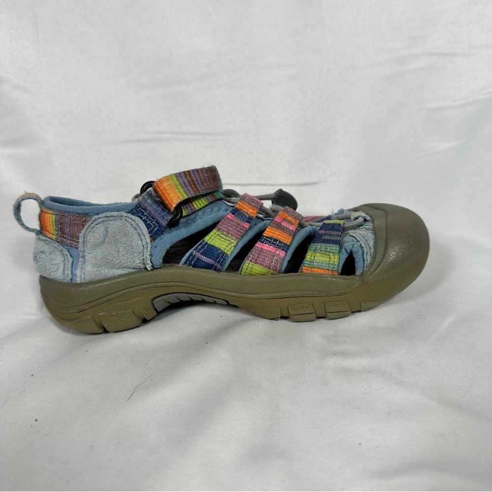 Keen Newport H2 Youth Sandals Rainbow Webbing Water Hiking Outdoor 12 Washable - Picture 11 of 12